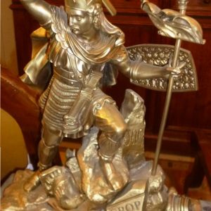 Soldat Romain en Bronze Devise SPQR