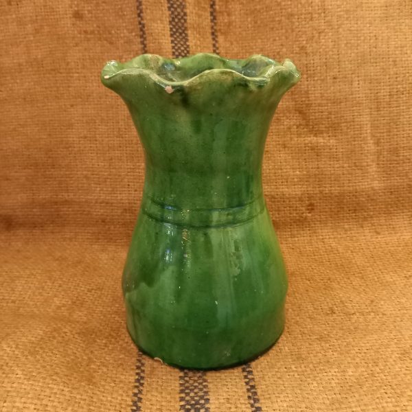 Vase en Terre Cuite Vernissé Vert