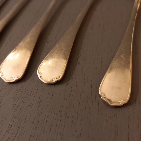 6 petites cuillères Christofle en métal argenté Modèle Japon