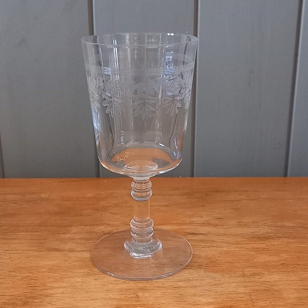 2 verres en cristal couleur - Antic-Déco et La Marotte d'Amélie