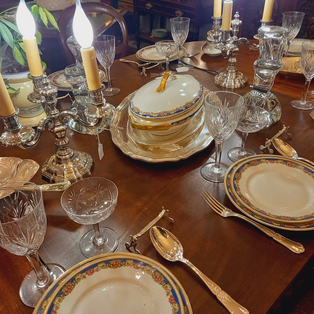 Table de Fête, Vaisselle ancienne, Argenterie, Art de la table, Table chic et raffinée