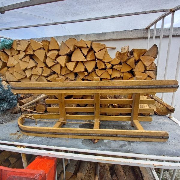 Traineau-Luge en bois, Donnay