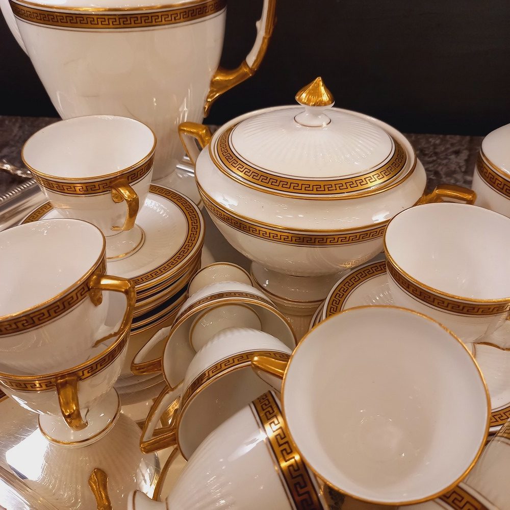 EmpireCostume - Service à thé/café style Empire et porcelaines sur