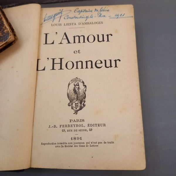 L'Amour & L'Honneur D'Ambaloge, 1891