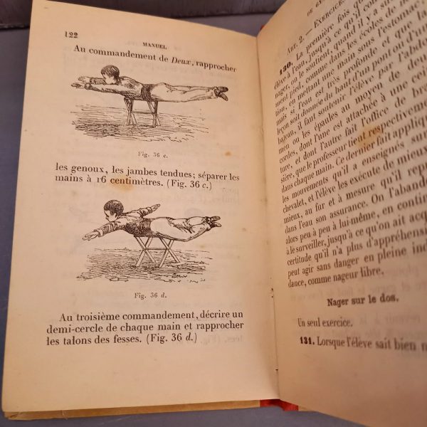 Manuel de Gymnastique, Livre ancien, de Collection avec des Illustrations
