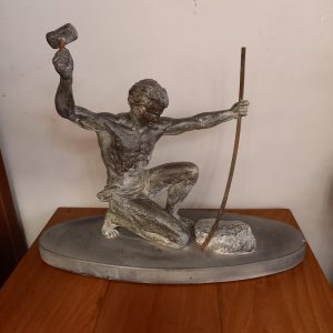 Sculpture Art-Déco, en régule Le Forgeron de G.Hervor époque 1930