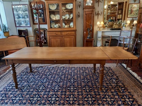 Grande Table de Ferme en chêne, Style Louis-Philippe, Début XXè