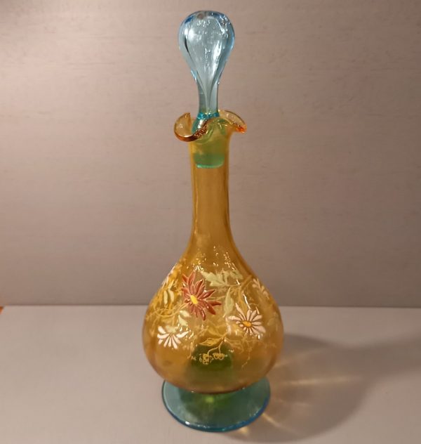 Carafe en verre émaillé, Georges Sand