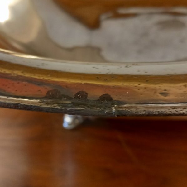 Bol ou Vasque à Punch métal argenté Marqué Combault