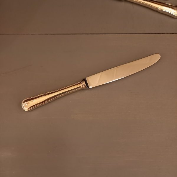 6 Couteaux , Filet Métal argenté, lame inox