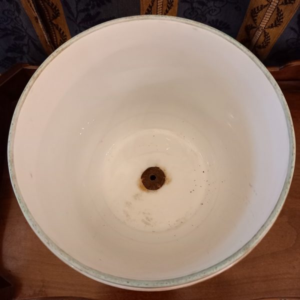 Cache-Pot Porcelaine XIXème époque Napoléon III Décor Fleurs