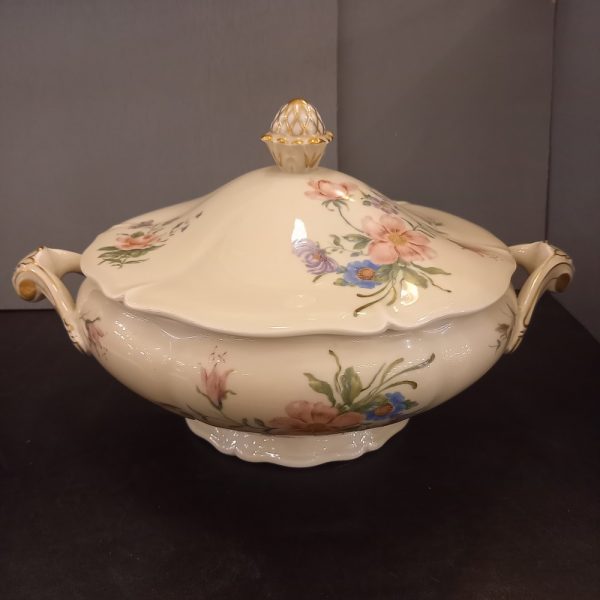 Service de Table en porcelaine de Limoges, Ancienne Fabrique Royale Motif fleuri