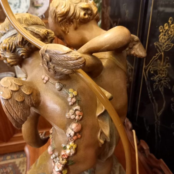 Sculpture montée en lampe Terre cuite d'après Falconet