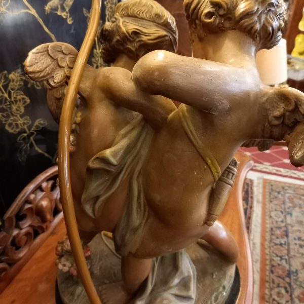 Sculpture montée en lampe Terre cuite d'après Falconet