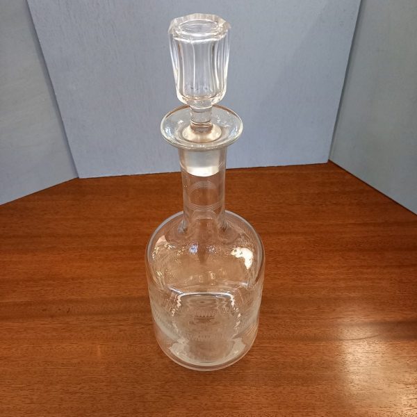 Carafe ancienne en verre soufflé Carafe à décanter