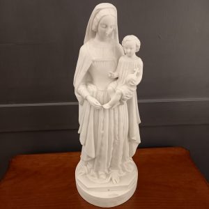 Vierge à l'Enfant Biscuit époque XIXè