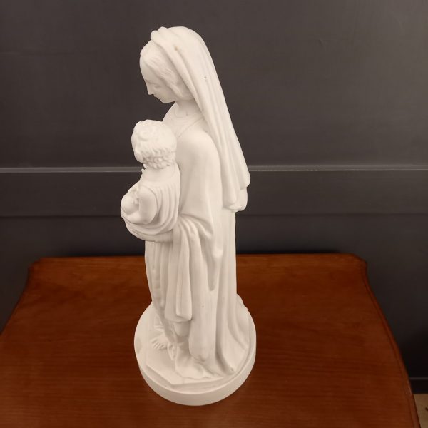 Vierge à l'Enfant Biscuit époque XIXè