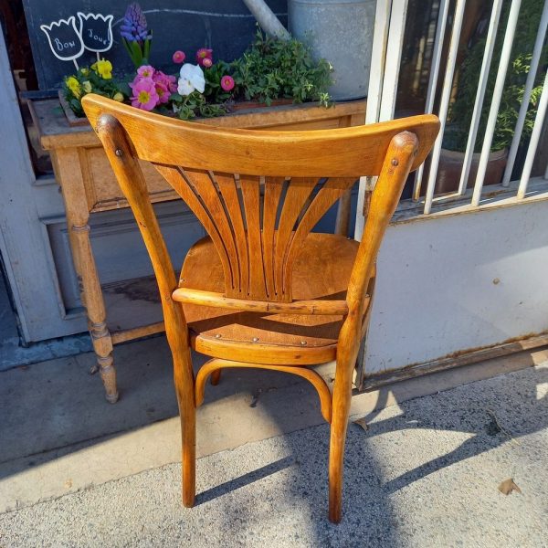 1 Chaise de Bistrot , Hêtre époque 1940