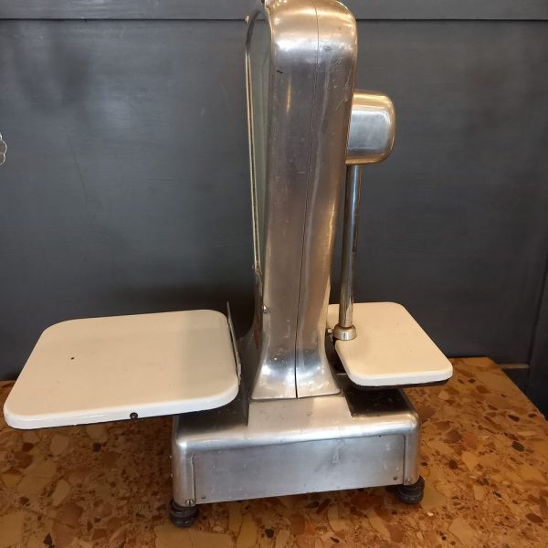Balance d'épicerie Marque Lutrana Double face Années 50 Métal Brossé