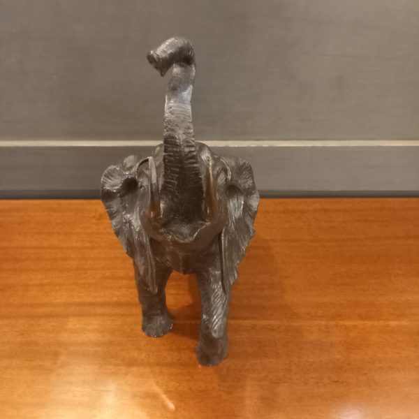 Eléphant barrissant Sculpture en Bronze