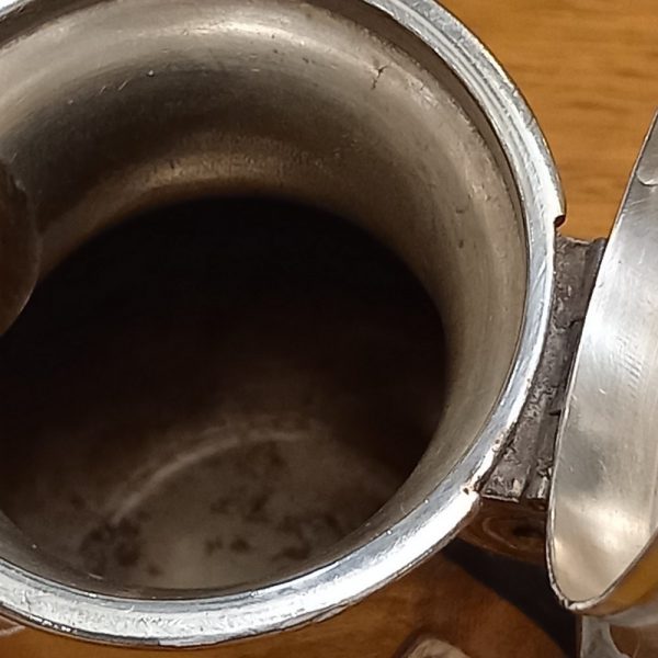 Petite Théière ou Cafetière Christofle, métal argenté Poignée en bois