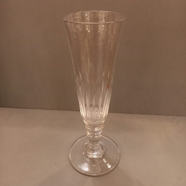 6 Flûtes à Champagne Cristal Soufflé époque 1900