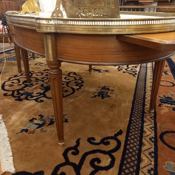 Table Basse Bouillotte Style Louis XVI Ovale