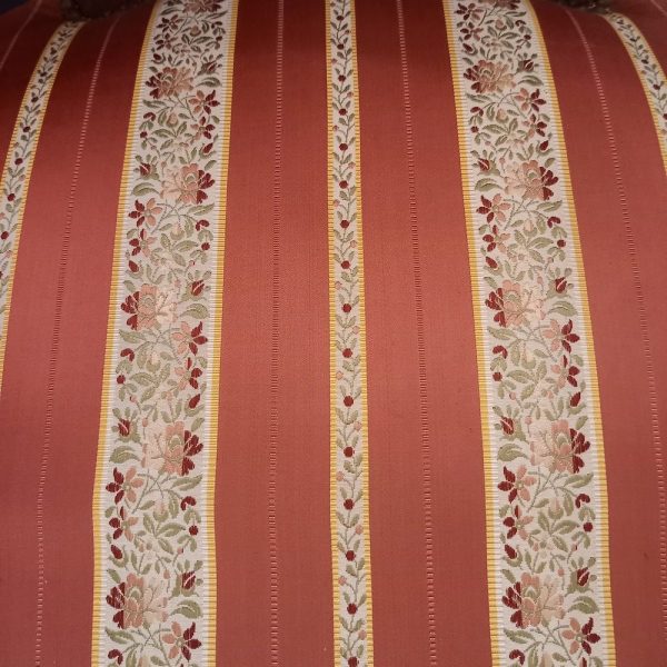 Paire de Petits Cabriolets Médaillon Style Louis XVI Epoque 1930 Tissu rose et fleuri