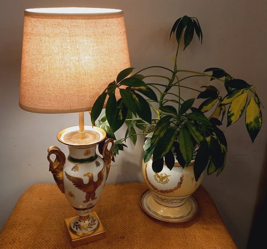Lampe VLampe Vase Empire  Style Classique Porcelainease Empire  Style Classique Porcelaine