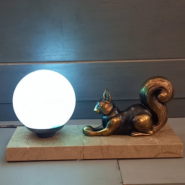 Lampe Art-Déco Ecureuil 