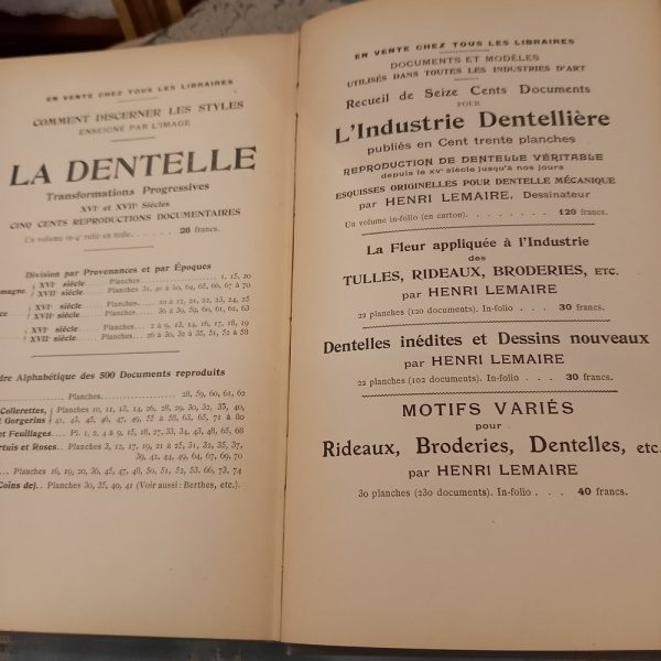 Dentelle et Guipure Auguste Lefébure Flammarion