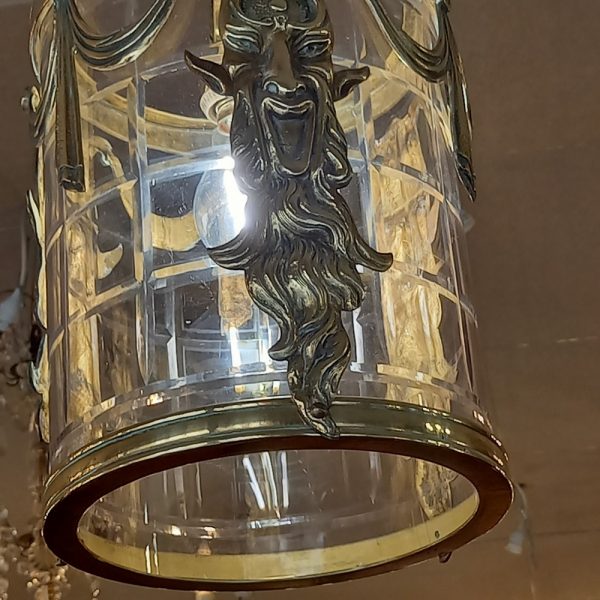 Lanterne de Vestibule Décor de Satyre Début XXè