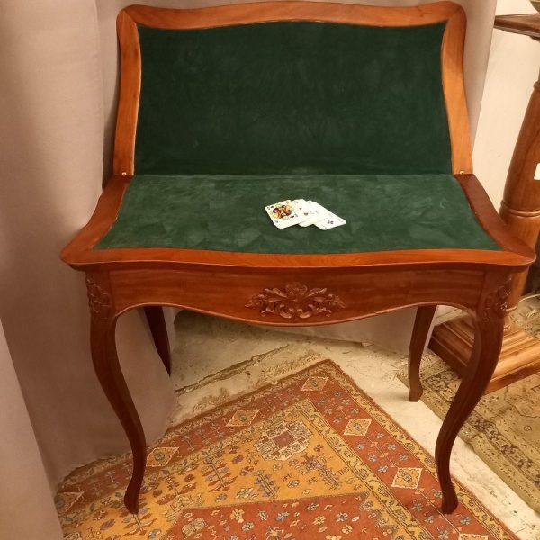 Table à Jeu Pliante Acajou Napoléon III, Fin XIXè