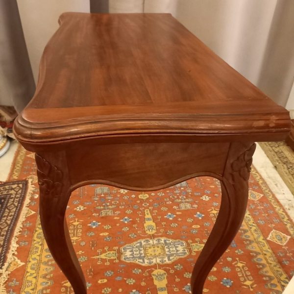 Table à Jeu Pliante Acajou Napoléon III, Fin XIXè