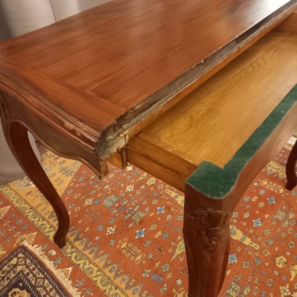 Table à Jeu Pliante Acajou Napoléon III, Fin XIXè