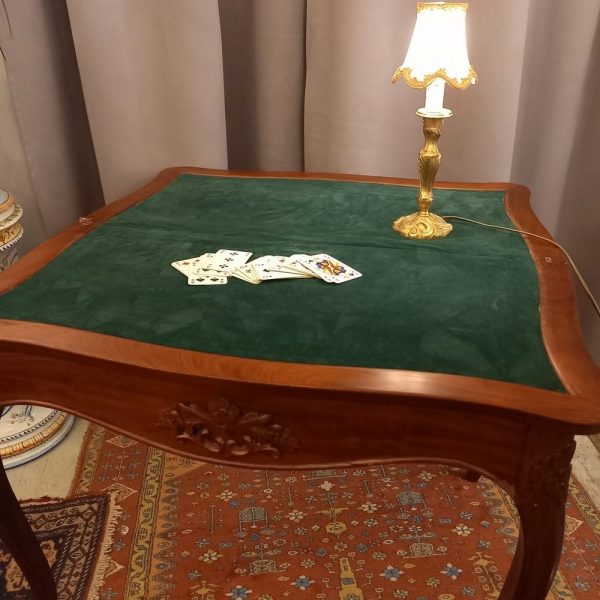 Table à Jeu Pliante Acajou Napoléon III, Fin XIXè