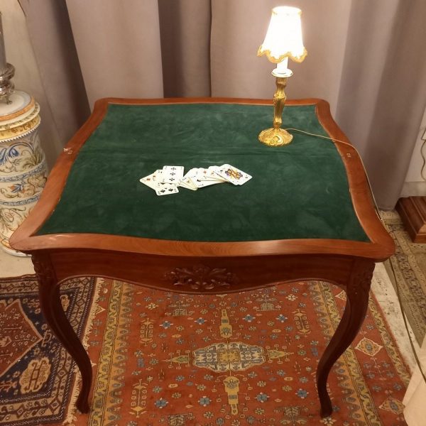 Table à Jeu Pliante Acajou Napoléon III, Fin XIXè