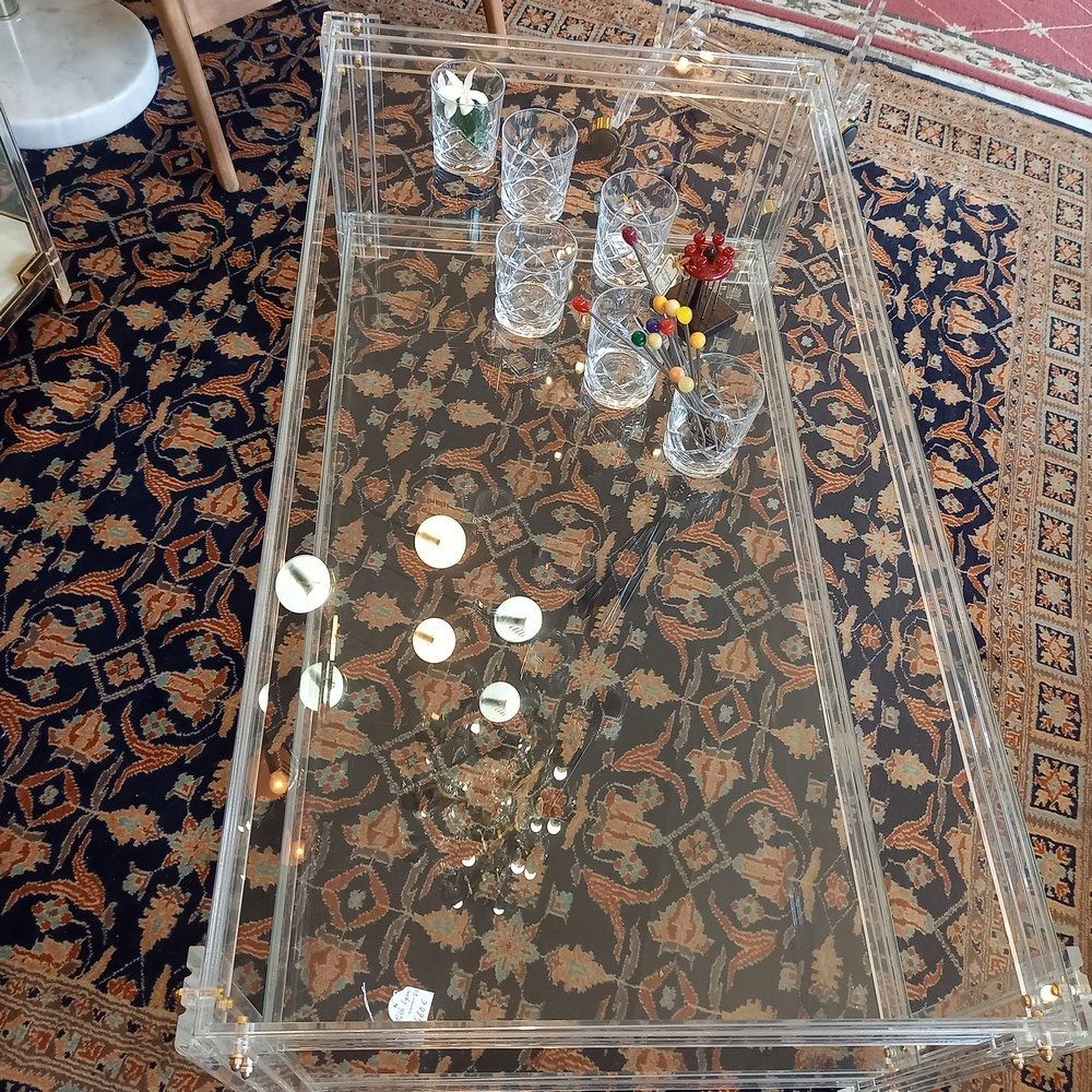 Table Basse Design Verre et Plexiglass