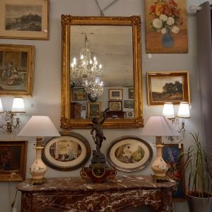 Miroir Napoléon III Bois et Stuc doré Epoque XIXè