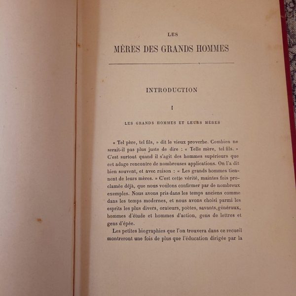 Les Mères des Grand Hommes  Maurice bloch Librairie Delagrave