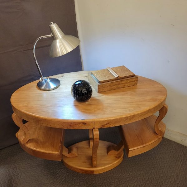 Table Basse Ovale Style Art-Déco