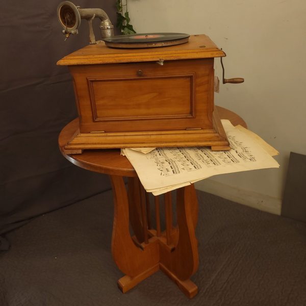 Guéridon Pied Lyre Palissandre