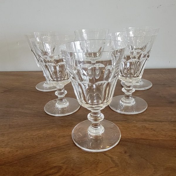 6 Verres à Apéritif Cristal Saint-Louis époque 1900