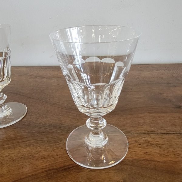 6 Verres à Apéritif Cristal Saint-Louis époque 1900