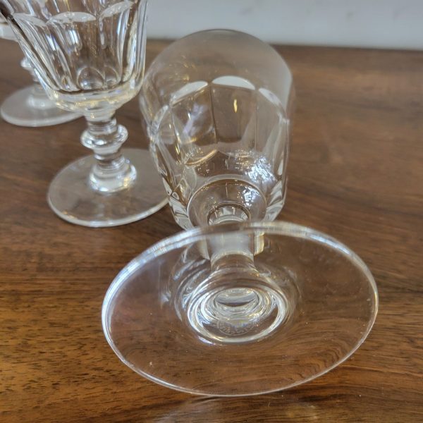 6 Verres à Apéritif Cristal Saint-Louis époque 1900