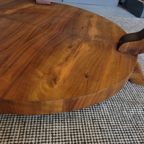 Guéridon,Rond, Art-Déco,Noyer,Années 1930,tabledappoint,table,basse,vintage,