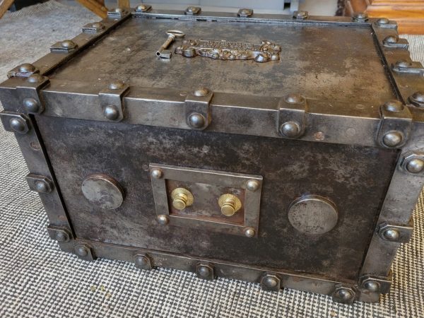 Coffre-Fort De Marine ou de Voyage Bauche, Acier Brossé Incombustible