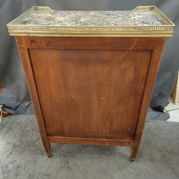 Meuble d'Appoint Style Louis XVI, Années 1930 Bois de Rose Marqueté