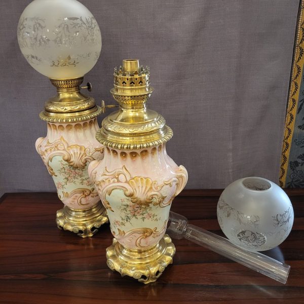 Paire de Lampes à Pétrôle Epoque XIXè, Napoléon III