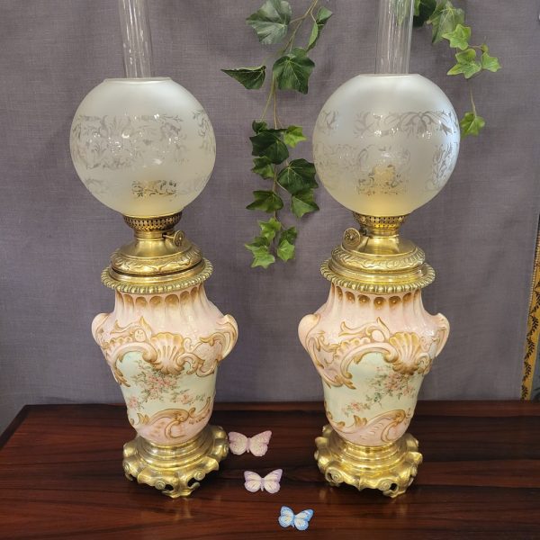 Paire de Lampes à Pétrôle Epoque XIXè, Napoléon III